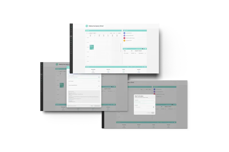 Clinic dashboard and analytics overview